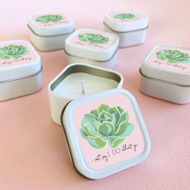 Can't Say I DO Succulent Candles (set of 12)