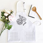 Women's Floral Doodle Aprons
