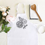 Kid's Floral Doodle Aprons