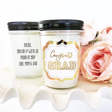 Graduation Mason Jar Candle