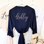 Personalized Satin Lace Robes