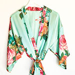 Monogram Watercolor Floral Robes