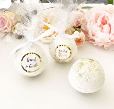 Custom Bath Bomb Foil Favors