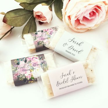 Personalized Mini Soap Favors (set of 5)