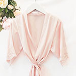 Satin Lace Child Robe