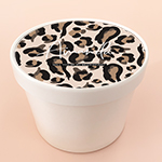 Round Gift Box - Leopard Print