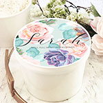 Round Gift Box - Succulent