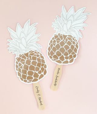 Personalized Pineapple Fans