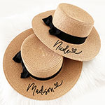 Personalized Boater Hat