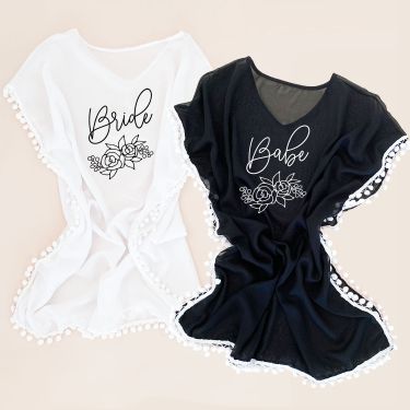 Bridal Floral Swimsuit Cover Up