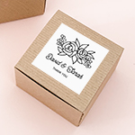 Floral Silhouette Favor Boxes