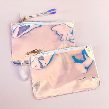 Blank Holographic Cosmetic Bag