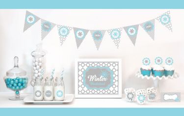 Winter Wonderland Party Decorations Starter Kit