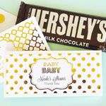 Personalized Metallic Foil Candy Wrapper Covers - Baby