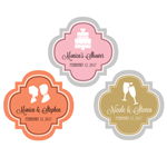 Personalized MOD Theme Silhouette 1.5" Mini Favor Labels