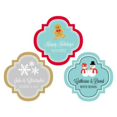Personalized Winter 1.5" Mini Favor Labels