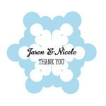 Personalized Snowflake Stickers