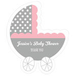 Personalized Baby Carriage Stickers