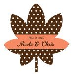 Personalized Fall Leaf Stickers
