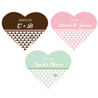 Personalized Heart Shape Stickers