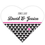 Personalized Heart Shape Stickers
